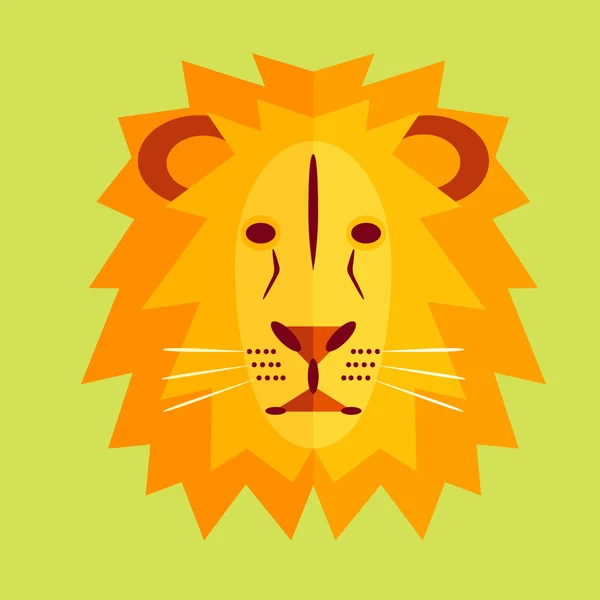 Lion in geometrische stijl — Stockvector