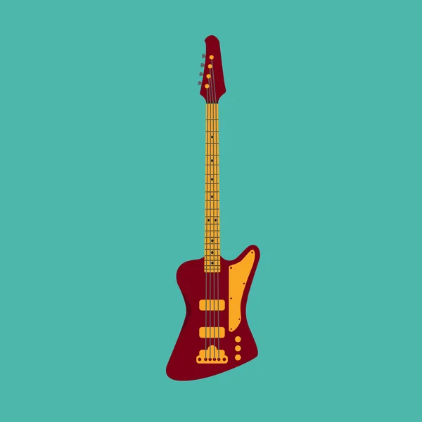 Guitarra Bass — Vector de stock