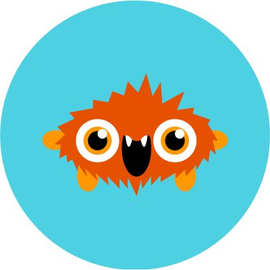 Vektör dizi karikatür sevimli canavarlar ve uzaylılar.