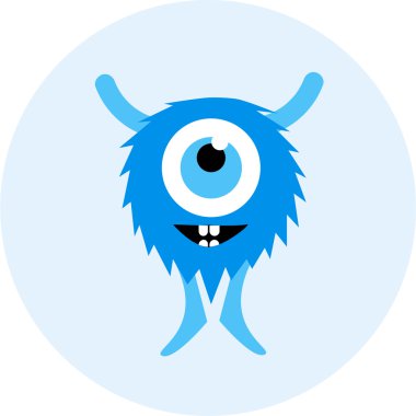 Vektör dizi karikatür sevimli canavarlar ve uzaylılar.