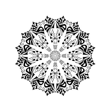 Mandala. Etnik soyut dekoratif öğeler.