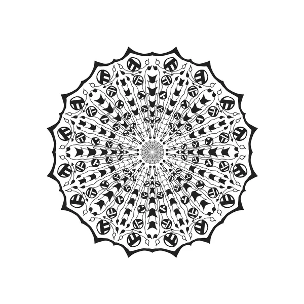 Mandala. Etnische abstracte decoratieve elementen. — Stockvector