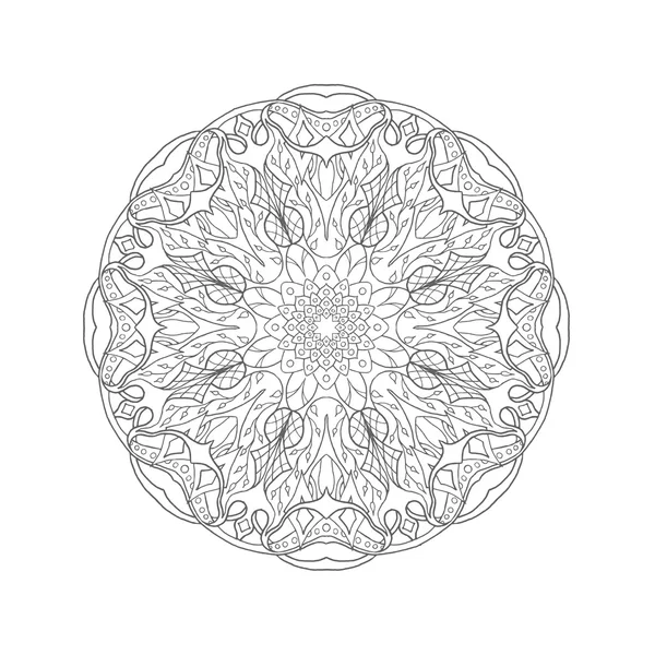 Mandala. Elementos decorativos abstratos étnicos florais — Vetor de Stock