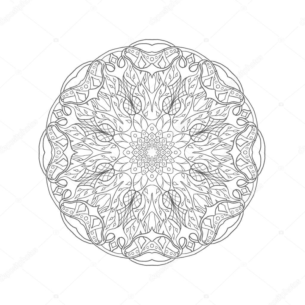 Mandala. Floral ethnic abstract decorative elements
