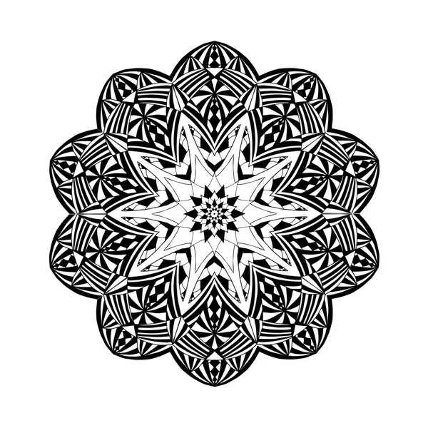 マンダラ。花柄エスニック抽象的な装飾的な要素 — ストックベクタ