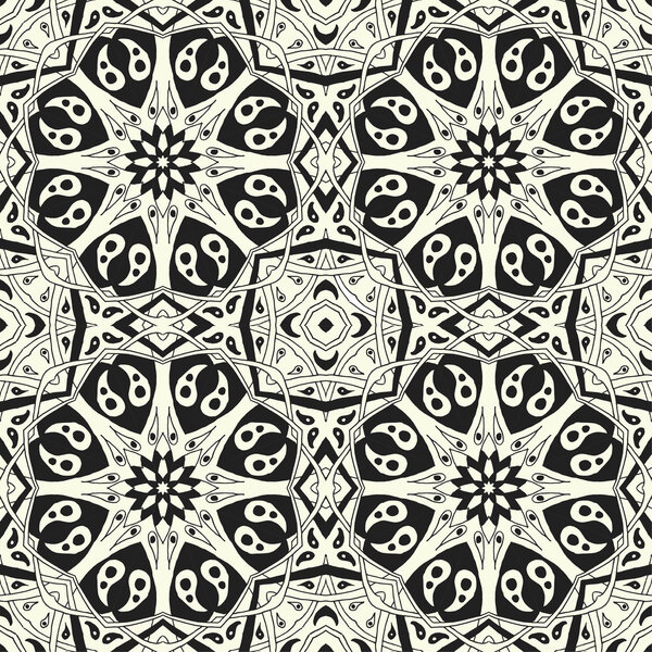 Mandala seamless pattern. Floral ethnic abstract decorative ornament
