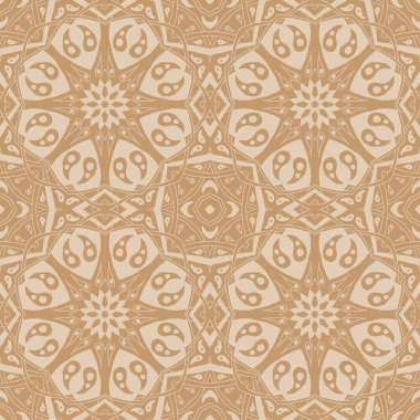 Mandala seamless modeli. Çiçek etnik soyut Dekoratif süsleme