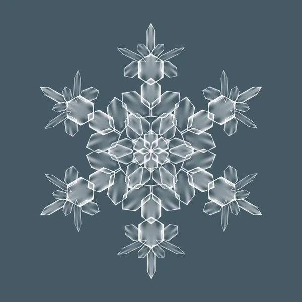 Dekoratív Snow flake — Stock Vector