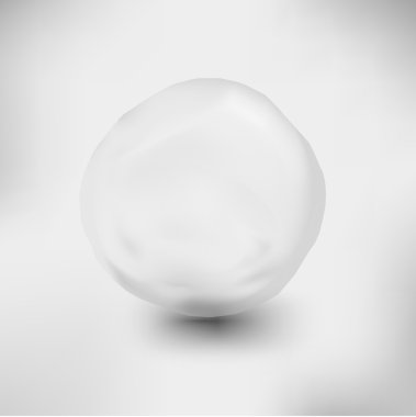 white transparent sphere with glares and highlights