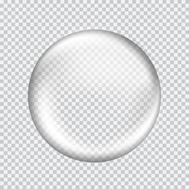 kamaşma ve vurguları olan beyaz şeffaf cam Küre