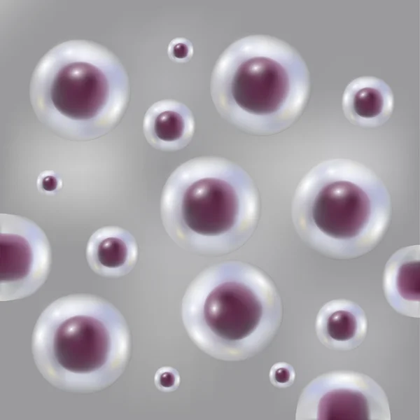 Des cellules. Vie et biologie, médecine scientifique, recherche moléculaire concept ADN — Image vectorielle