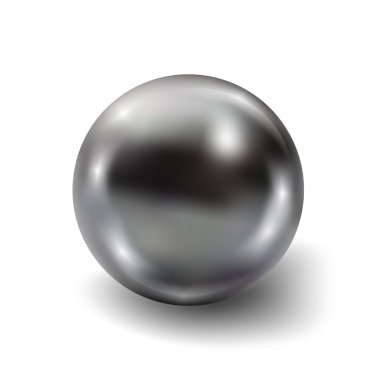 Pearl gerçekçi beyaz arka plan üzerinde izole