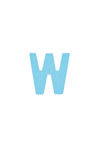 Elszigetelt W betű — Stock Fotó