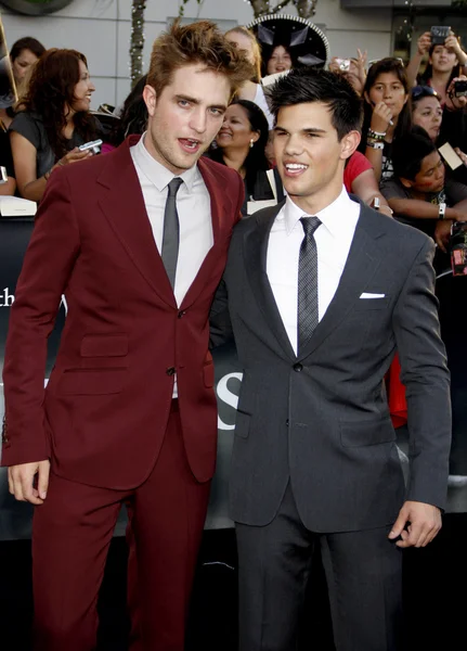 Robert Pattison and Taylor Lautner — Stock Photo, Image