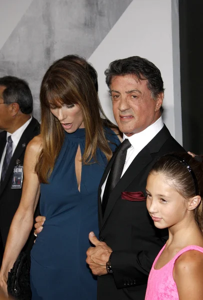 Sylvester Stallone e Jennifer Flavin — Fotografia de Stock