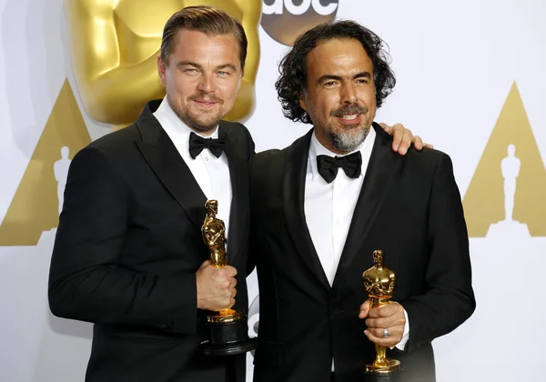 Leonardo DiCaprio e Alejandro González Inarritu — Fotografia de Stock
