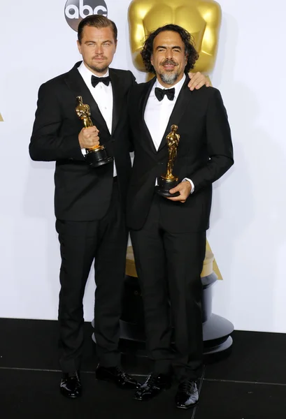 Leonardo DiCaprio y Alejandro González Inarritu — Foto de Stock