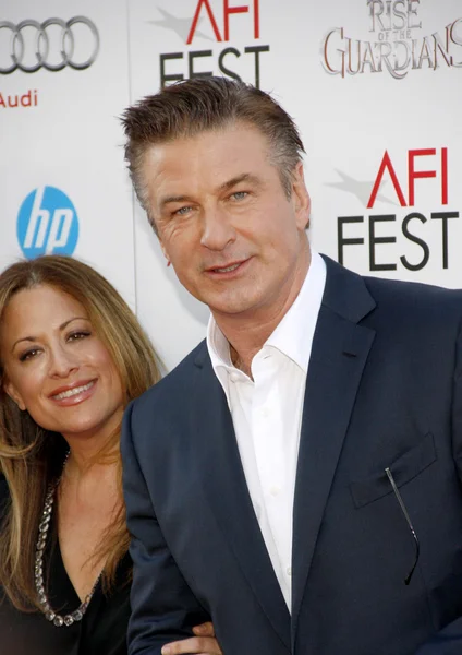 Alec Baldwin and Christina Steinberg — Stock Photo, Image