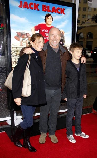 Corbin Bersten com a família — Fotografia de Stock