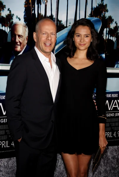 Bruce willis και emma heming — Φωτογραφία Αρχείου