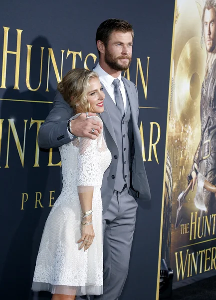 Chris Hemsworth og Elsa Pataky – stockfoto