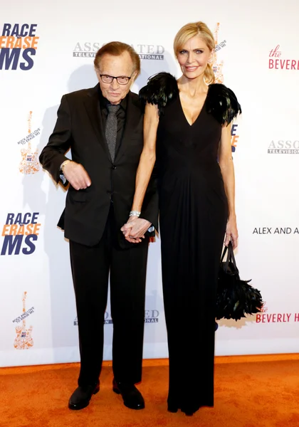 Larry King y Shawn King — Foto de Stock