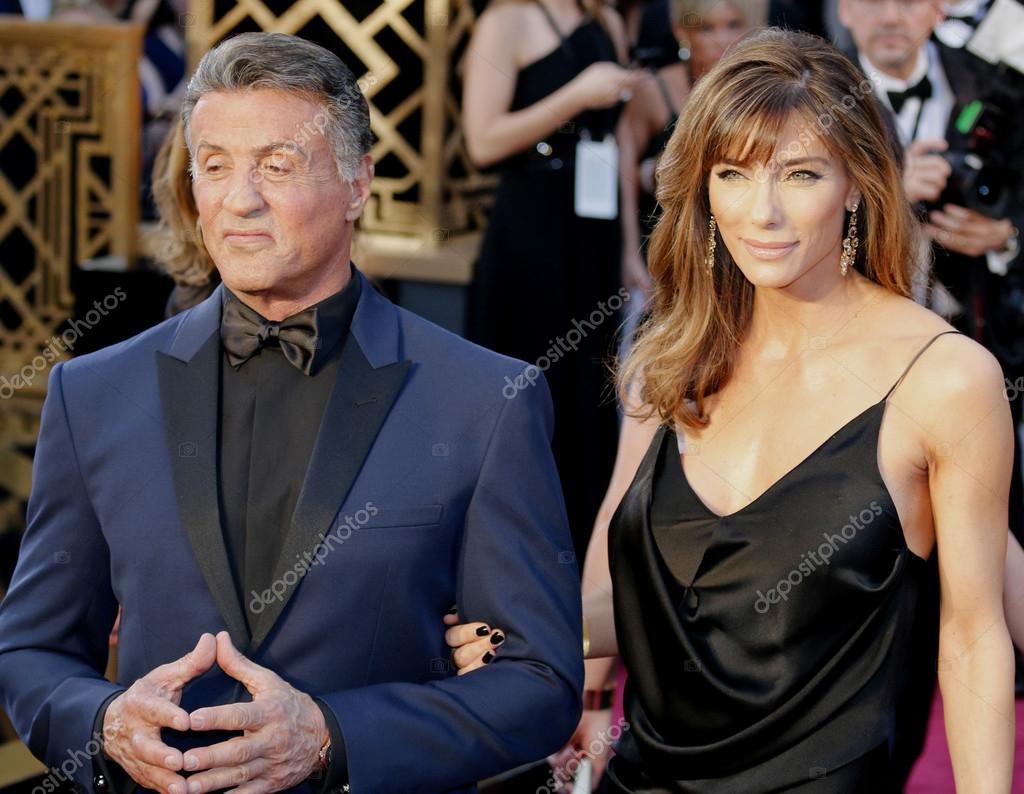 Sylvester Stallone And Jennifer Flavin Stock Editorial Photo C Popularimages