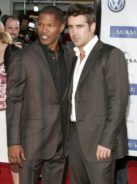 Colin Farrell and Jamie Foxx — Stock Photo, Image