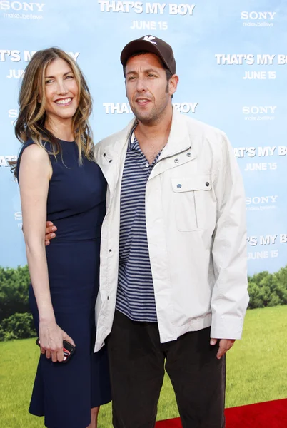 Adam Sandler en Jackie Sandler — Stockfoto