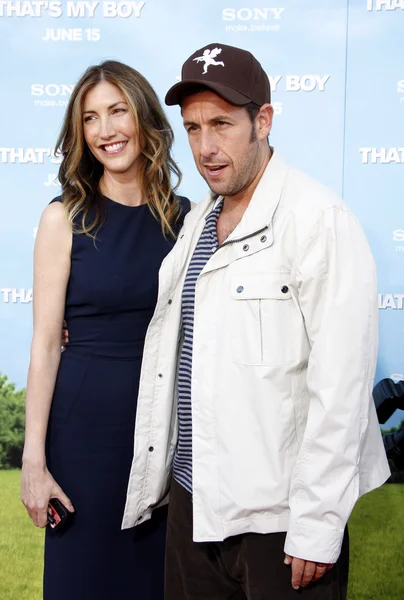 Jackie y Adam Sandler — Foto de Stock