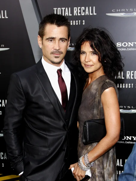 Colin Farrell and Claudine Farrell — Stock Photo, Image