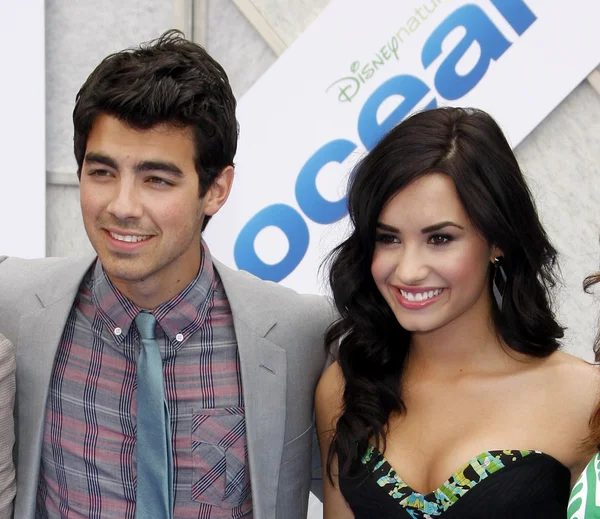 Demi Lovato a Joe Jonas — Stock fotografie