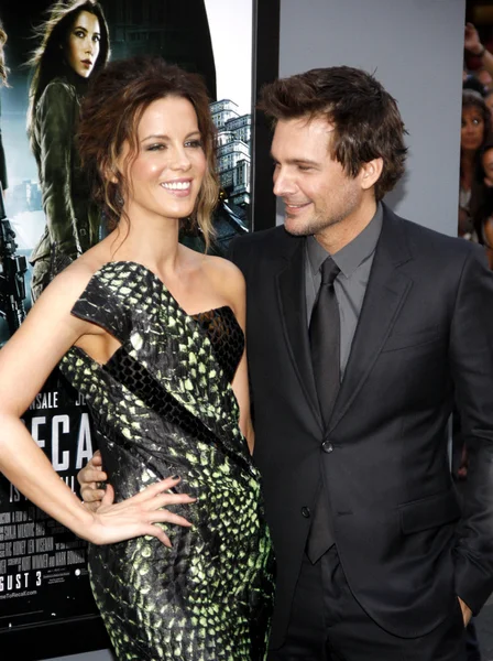 Len Wiseman e Kate Beckinsale — Foto Stock