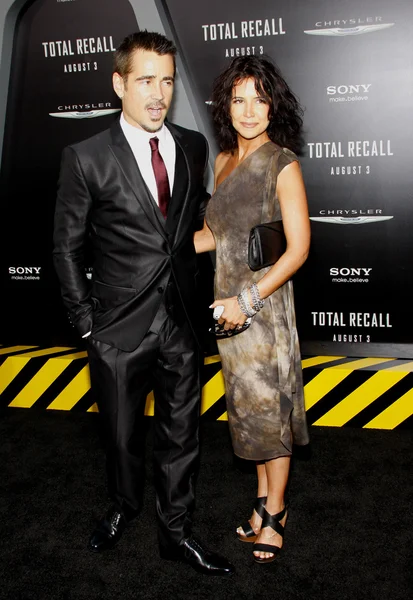 Colin Farrell y Claudine Farrell — Foto de Stock