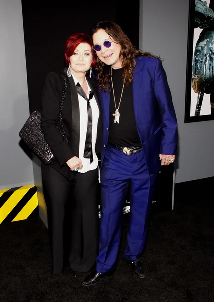 Ozzy osbourne och sharon osbourne — Stockfoto