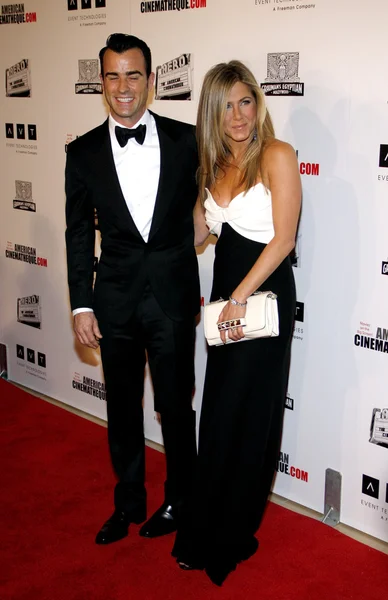 Justin Theroux and Jennifer Aniston — стокове фото