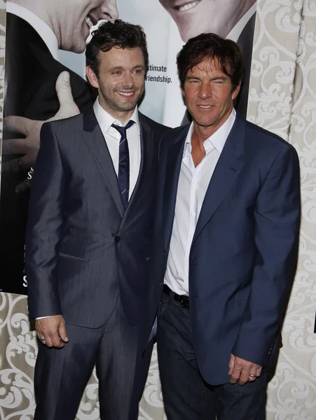 Michael Sheen i Dennis Quaid — Zdjęcie stockowe