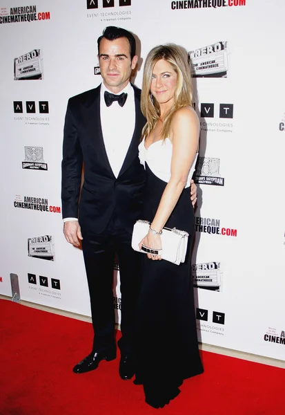Justin Theroux and Jennifer Aniston — ストック写真