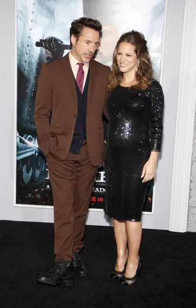 Robert downey jr. i susan downey — Zdjęcie stockowe