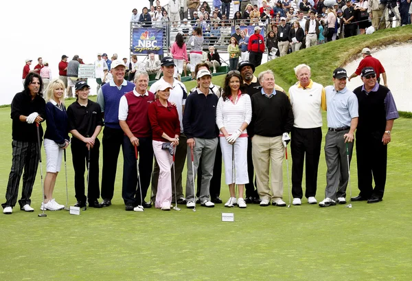 Майкл Дуглас і гольф-турнір друзів — стокове фото