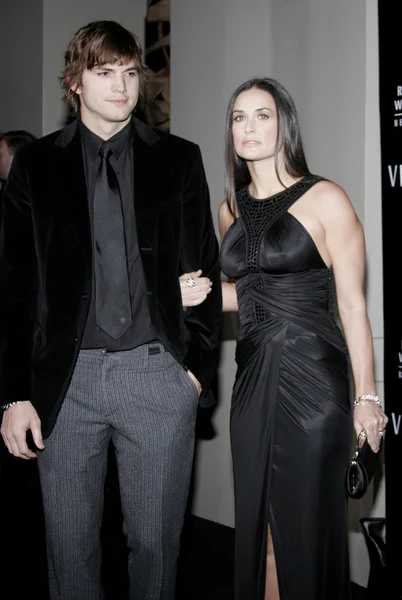 Ashton Kutcher e Demi Moore — Fotografia de Stock