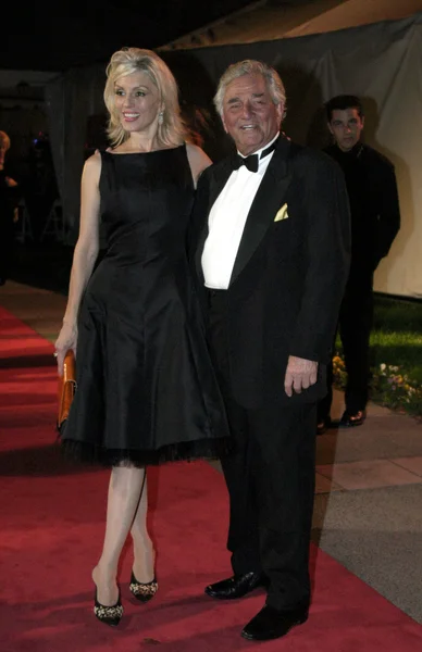 Питер Фальк и жена Шера Данс — стоковое фото