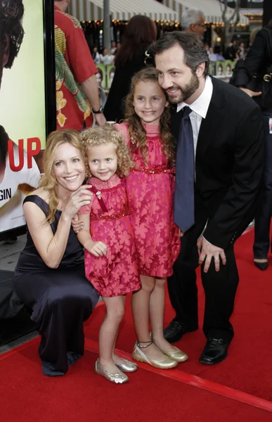 Leslie Mann y Judd Apatow — Foto de Stock