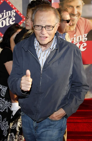 Presentador de televisión Larry King — Foto de Stock