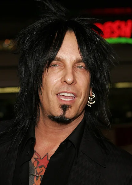 Musiker Nikki Sixx – stockfoto