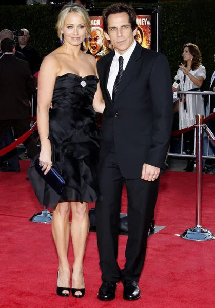 Christine taylor och ben stiller — Stockfoto