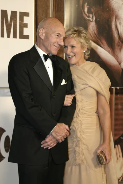 Glenn close und patrick stewart — Stockfoto