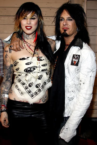 Kat von D, Nikki Sixx — Stock fotografie