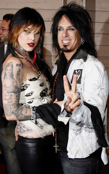 Kat von D, Nikki Sixx — Stockfoto