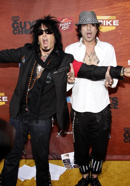 Nikki Sixx, Tommy Lee — Stockfoto